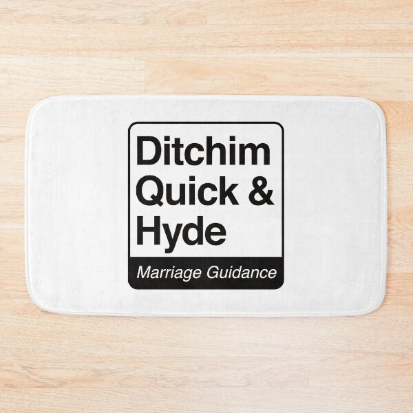 Item preview, Ditchim, Quick & Hyde - Marriage Guidance - black print for light items designed and sold by robimerch.