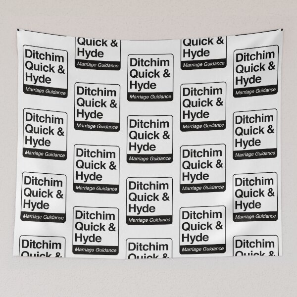 Item preview, Ditchim, Quick & Hyde - Marriage Guidance - black print for light items designed and sold by robimerch.