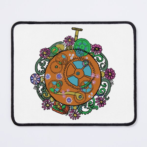Item preview, Vintage ornate floral pocket watch art work designed and sold by LynseysArtShop.