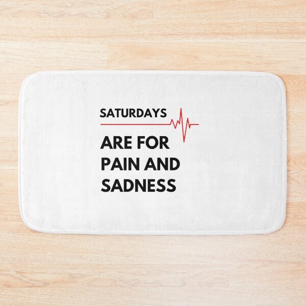 Item preview, Saturdays Are For Pain And Sadness Essential T-Shirt designed and sold by YouSsefHN05.