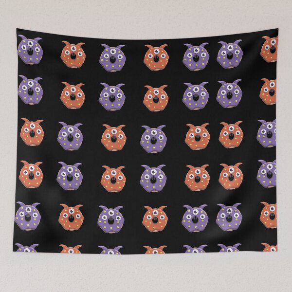 Item preview, Cute Halloween monsters pattern designed and sold by Art-of-Rory.