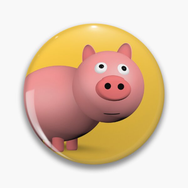 Item preview, 3d rendering of a cute little pig piggy bank designed and sold by graphic3000.