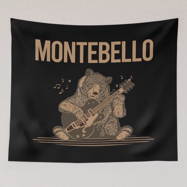 Item preview, Bear With Guitar Montebello designed and sold by BloodMoneyTwit.