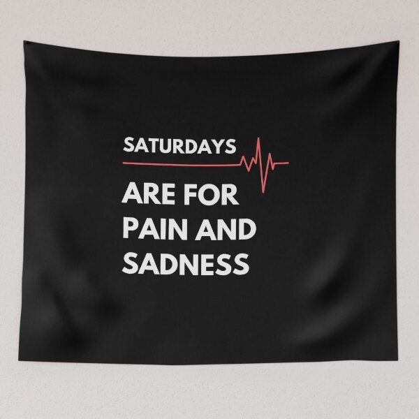 Item preview, Saturdays Are For Pain And Sadness Essential T-Shirt designed and sold by YouSsefHN05.