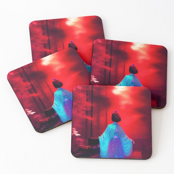 Item preview, Stroll Through the Red Dawn Painting designed and sold by LilacsAndMuses.