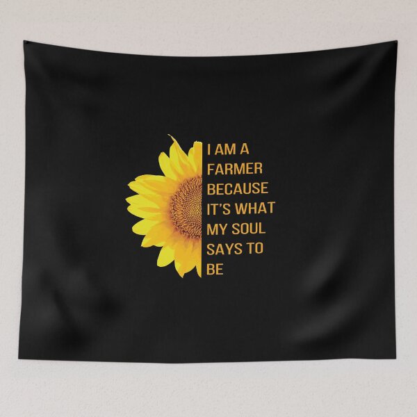 Item preview, I Am A Farmer Because It's What My Soul Says To Be, Funny Farmer Design designed and sold by LOGPRO.