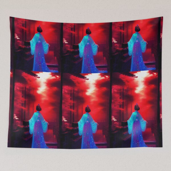 Item preview, Stroll Through the Red Dawn Painting designed and sold by LilacsAndMuses.