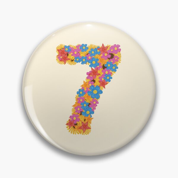 Item preview, Seven / Number Seven / 7 / Numbers / Kindergarten / Preschool / Back To School designed and sold by Naglaa Store.