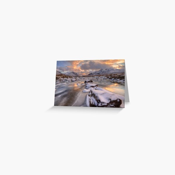 Sligachan in Winter Isle of Skye Scotland. Greeting Card