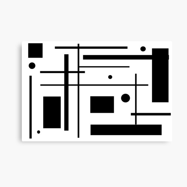 Black And White Abstract Canvas Print