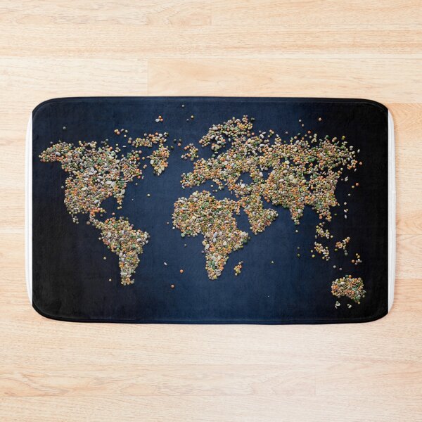 Item preview, background of the world map, conceptual awareness of vegetarian education no OGM designed and sold by graphic3000.