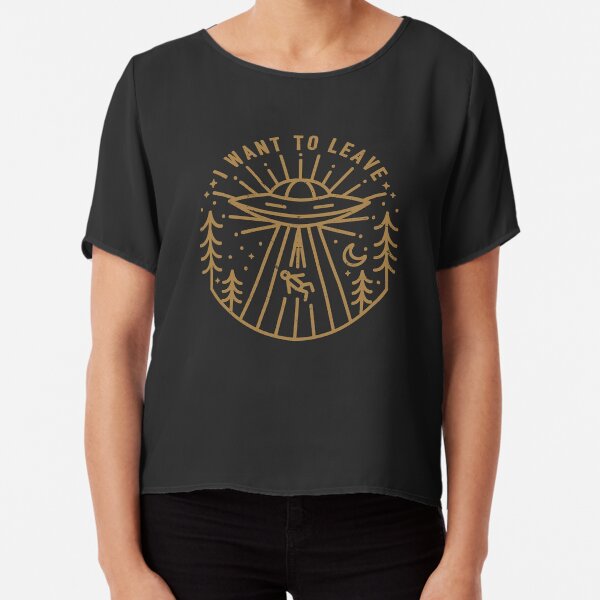 I Want To Leave Chiffon Top