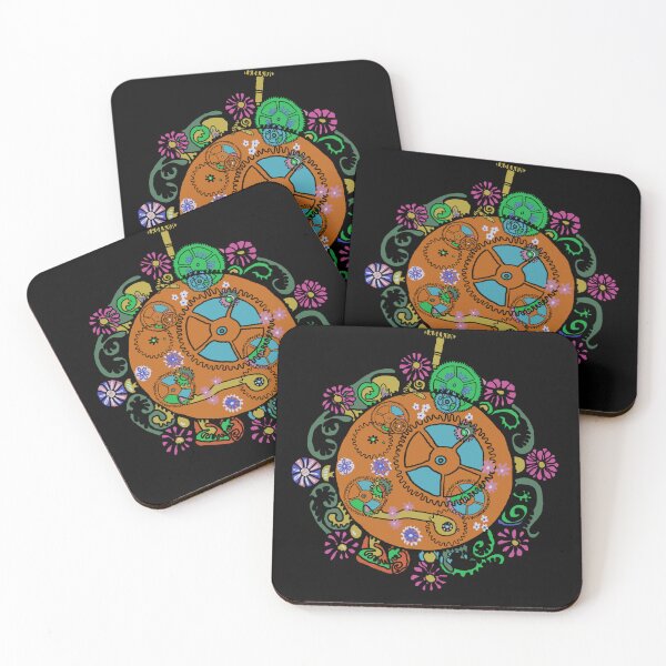 Item preview, Vintage ornate floral pocket watch art work  designed and sold by LynseysArtShop.