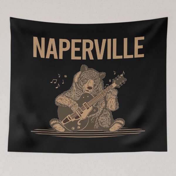 Item preview, Bear With Guitar Naperville designed and sold by BloodMoneyTwit.