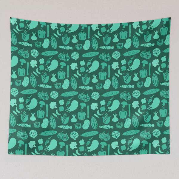 Item preview, Green vegetables pattern designed and sold by LaBelleMaison.