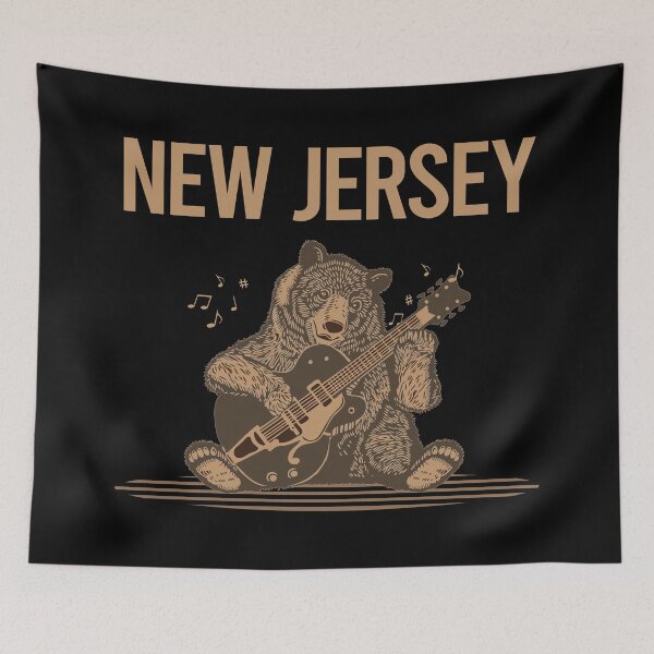 Item preview, Bear With Guitar New Jersey designed and sold by BloodMoneyTwit.