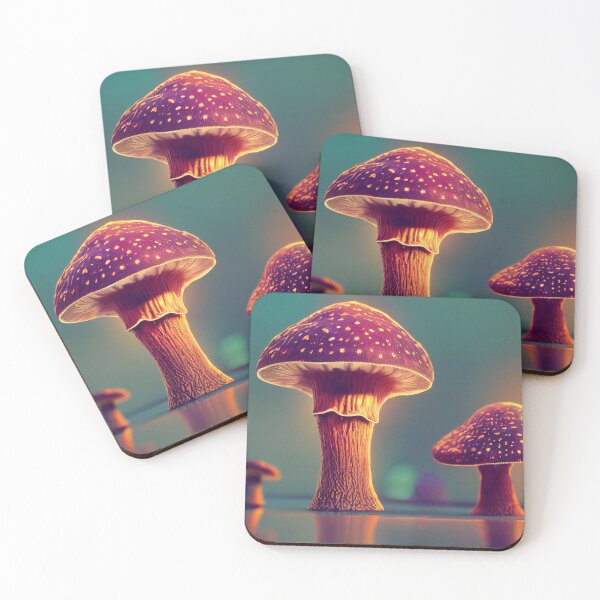 Item preview, Graphics of a colorful hallucin mushroom. designed and sold by Maniock.
