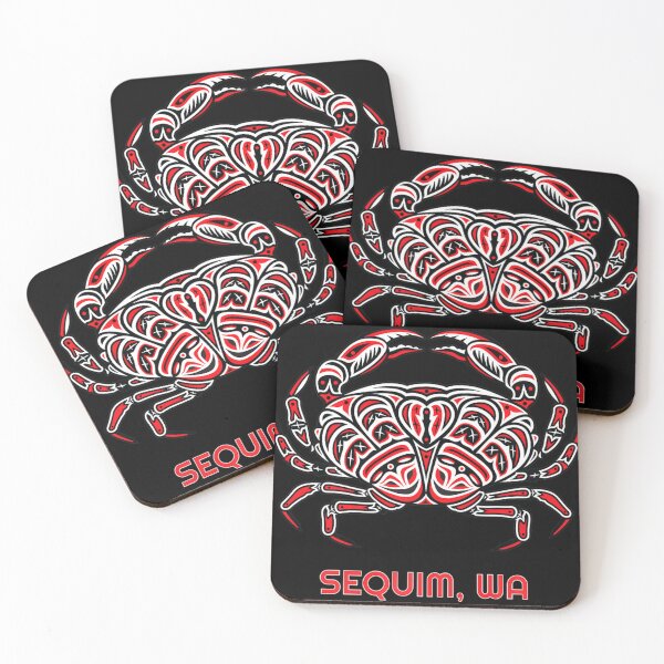 Item preview, Sequim Washington Dungeness Crab Native American Crabber Art Premium designed and sold by icylynmelona2.