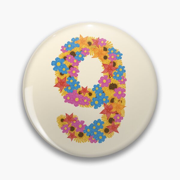 Item preview, Nine / Number Nine / 9 / Numbers / Kindergarten / Preschool / Back To School designed and sold by Naglaa Store.