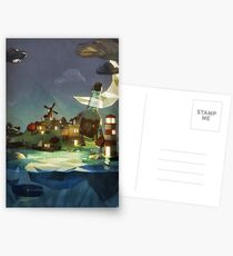 Fantasy Island at Nightime Postcards