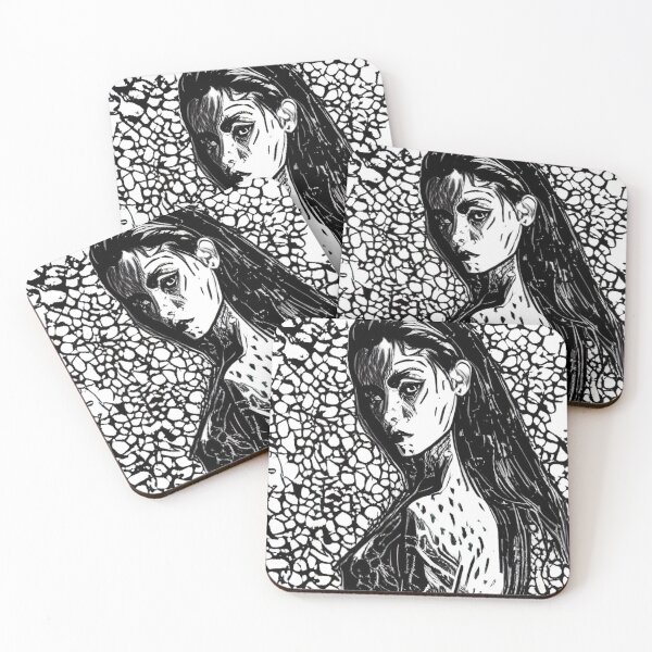 Item preview, Beautiful Woman Black and White Sketch Drawing designed and sold by alien-punk.