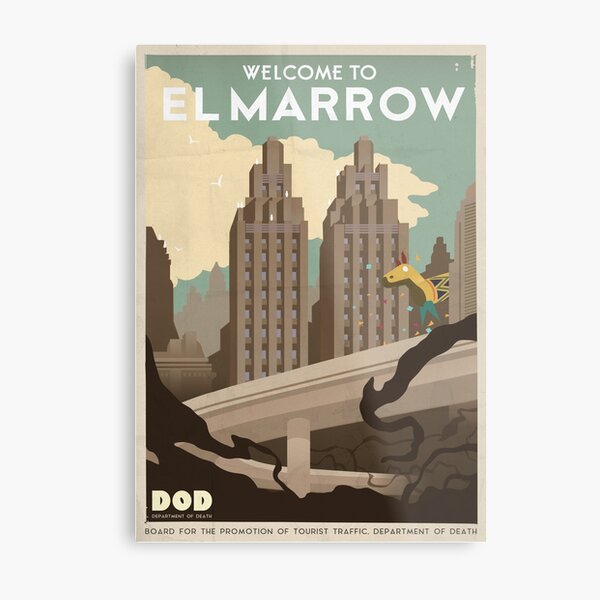 Grim Fandango Travel Posters Metal Print