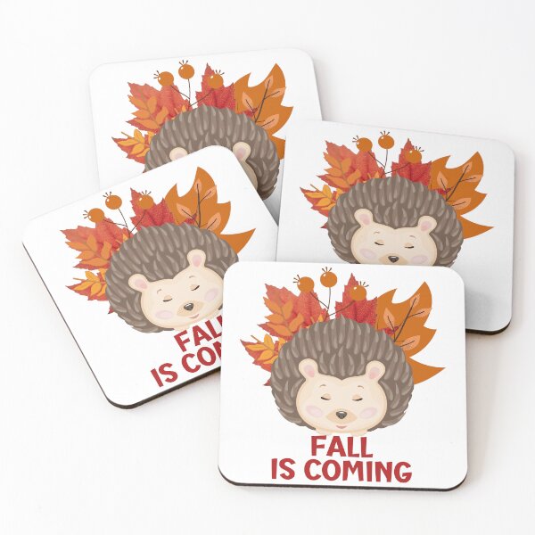 Item preview, Fall is coming. Hedgehog. designed and sold by Tiny-Love ⭐⭐⭐⭐⭐.