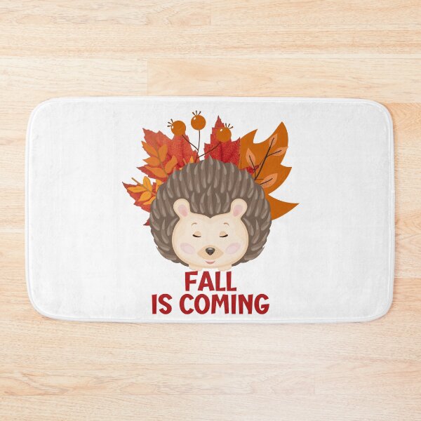 Item preview, Fall is coming. Hedgehog. designed and sold by Tiny-Love ⭐⭐⭐⭐⭐.