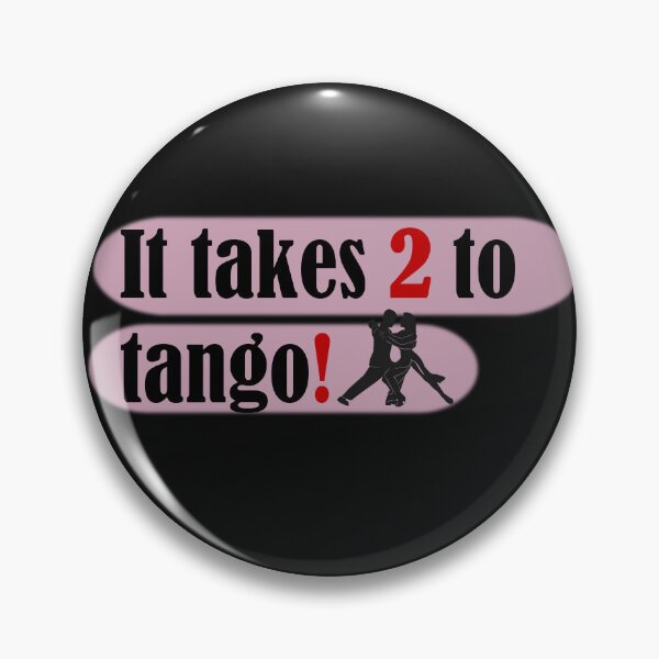 Item preview, It takes two to tango quote with a dancing couple for tango lovers designed and sold by Pixtela ..