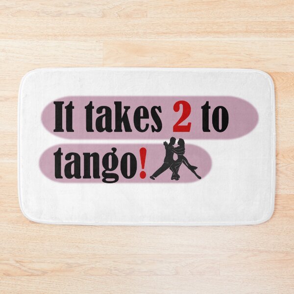 Item preview, It takes two to tango quote with a dancing couple for tango lovers designed and sold by Pixtela ..