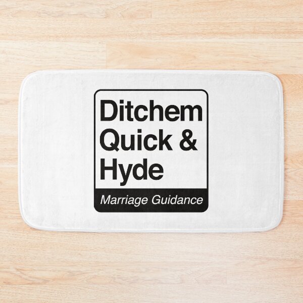 Item preview, Ditchem, Quick & Hyde - Marriage Guidance - black print for light items designed and sold by robimerch.