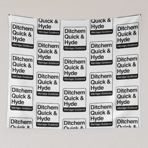 Item preview, Ditchem, Quick & Hyde - Marriage Guidance - black print for light items designed and sold by robimerch.