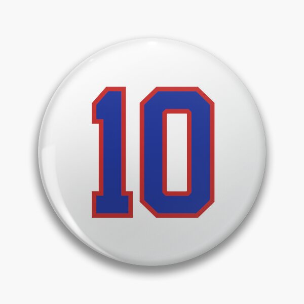 Item preview, Number 10 blue red sports jersey ten designed and sold by LoveIsColorful.