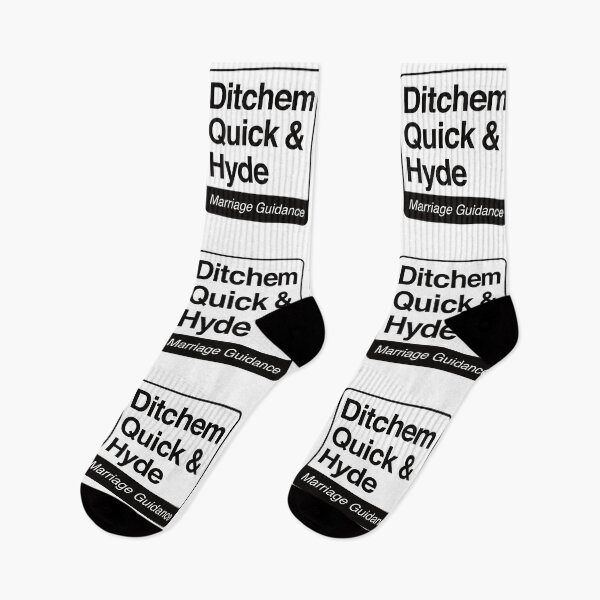 Item preview, Ditchem, Quick & Hyde - Marriage Guidance - black print for light items designed and sold by robimerch.