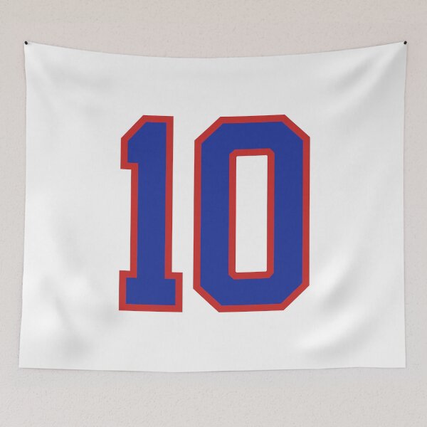 Item preview, Number 10 blue red sports jersey ten designed and sold by LoveIsColorful.