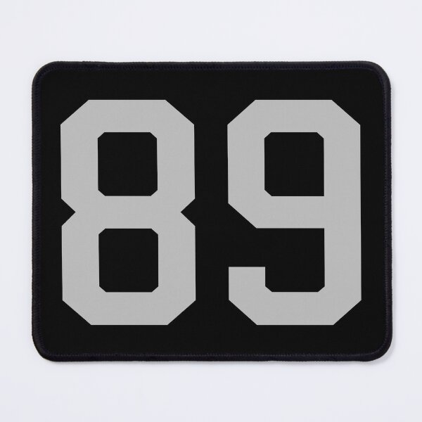 Item preview, Number 89, grey on black sports jersey number eighty nine designed and sold by LoveIsColorful.