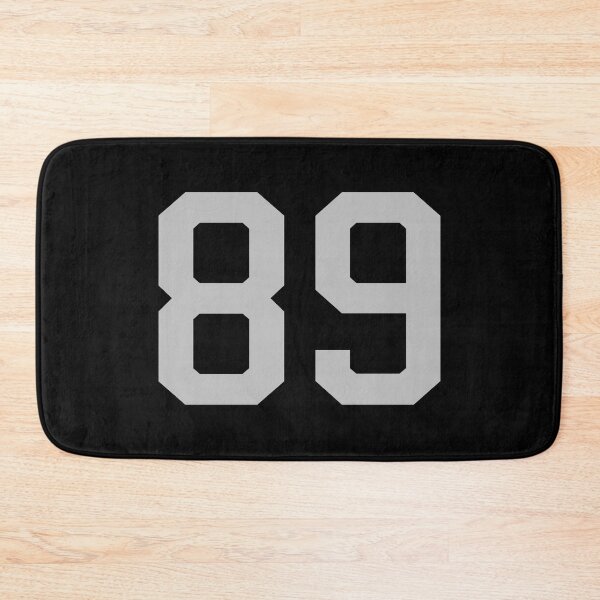 Item preview, Number 89, grey on black sports jersey number eighty nine designed and sold by LoveIsColorful.