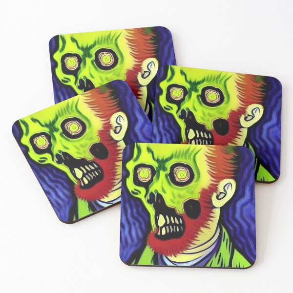 Item preview, PURPLE BACKGROUND ZOMBIE IN VAN GOGH STYLE designed and sold by sailorsam1805.