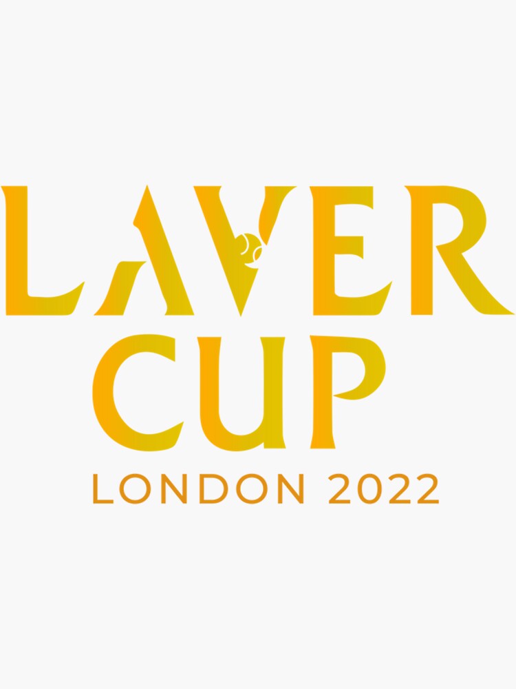 "Gold Laver Cup London 2022 " Sticker for Sale by CanBeGraphic Redbubble