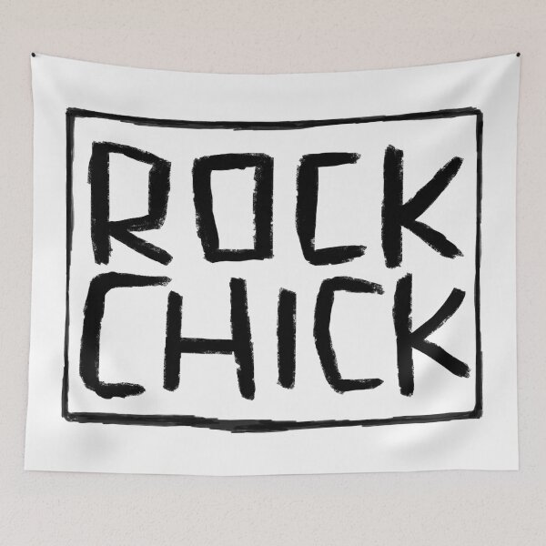 Item preview, Rock Music Girl, Women Rock, Rock Chick designed and sold by badlydrawnbabe.