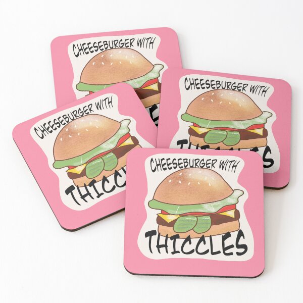 Item preview, Cheeseburger with THICCLES designed and sold by Disturbed Comforts.