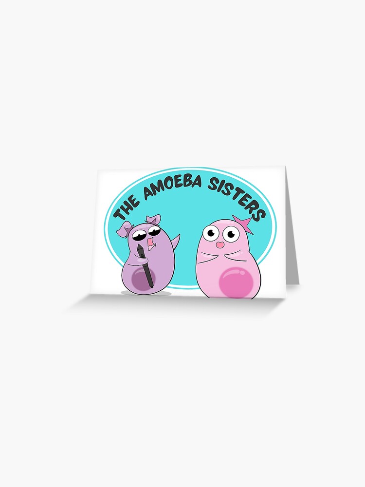 Thumbnail 1 of 2, Greeting Card, Amoeba Sisters Sisterhood designed and sold by amoebasisters.