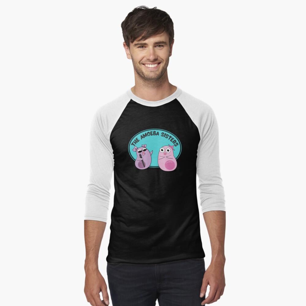 Item preview, Baseball ¾ Sleeve T-Shirt designed and sold by amoebasisters.