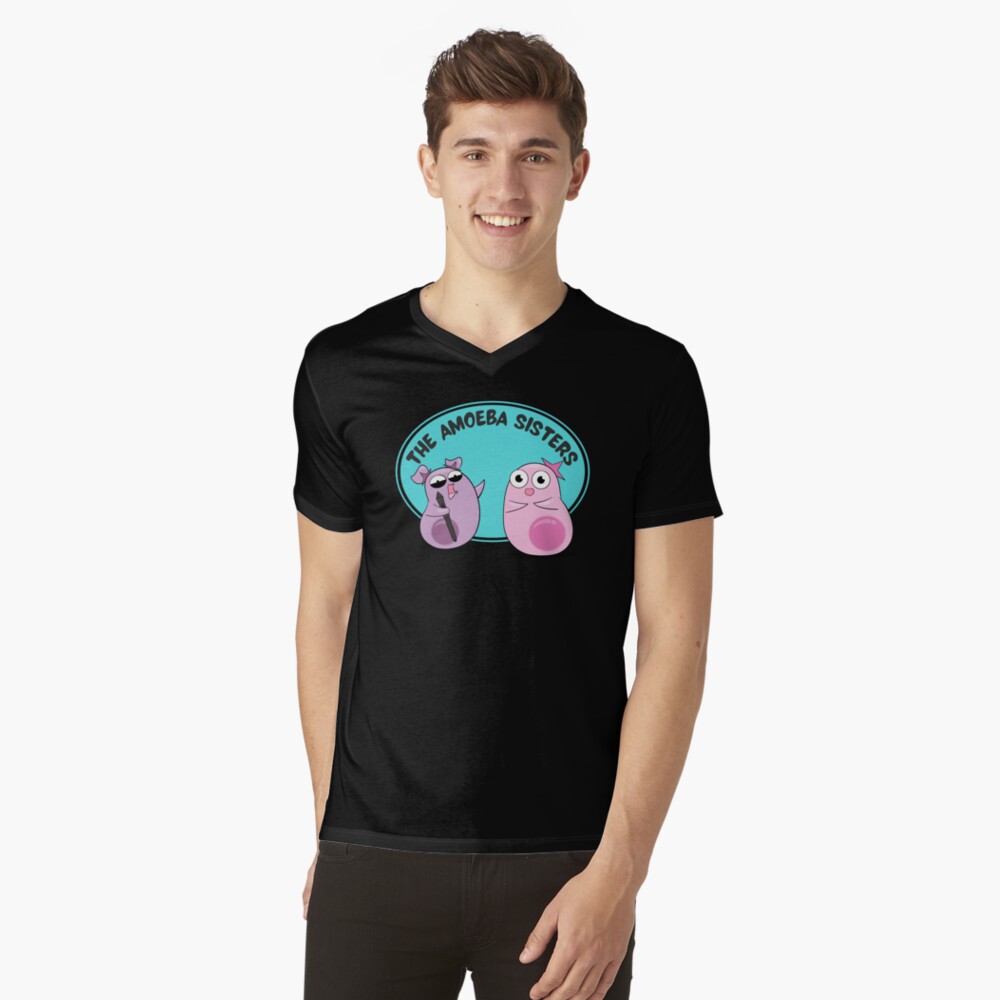 Item preview, V-Neck T-Shirt designed and sold by amoebasisters.