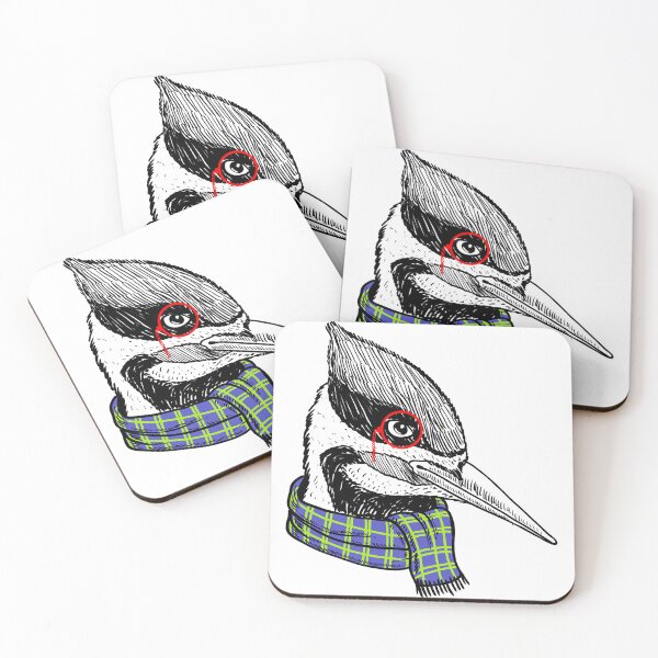 Item preview, Funny Woodpecker Picidae With Scarf designed and sold by Shekevara.