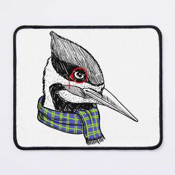 Item preview, Funny Woodpecker Picidae With Scarf designed and sold by Shekevara.