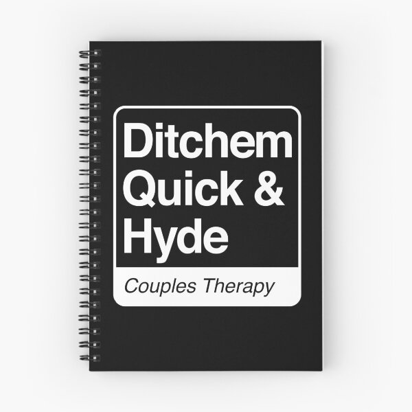 Item preview, Ditchem, Quick & Hyde - Couples Therapy - white print for dark items designed and sold by robimerch.