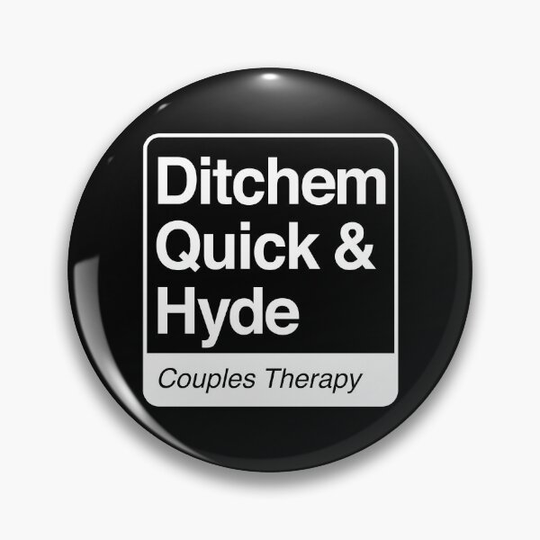 Item preview, Ditchem, Quick & Hyde - Couples Therapy - white print for dark items designed and sold by robimerch.