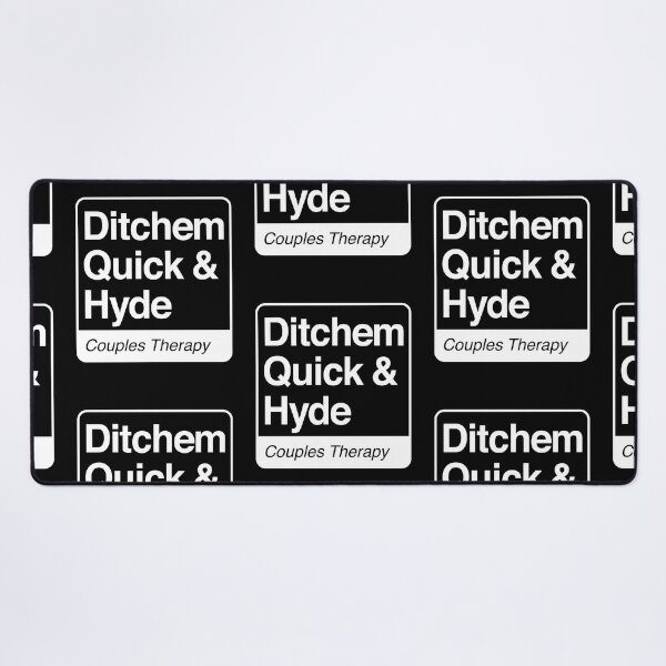 Item preview, Ditchem, Quick & Hyde - Couples Therapy - white print for dark items designed and sold by robimerch.
