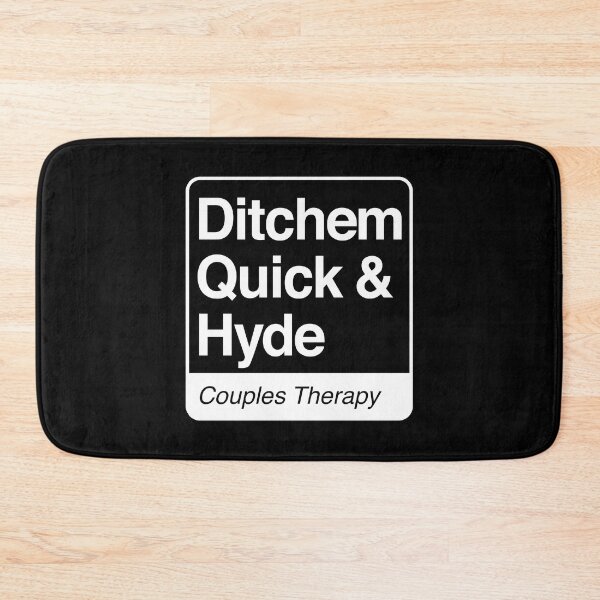 Item preview, Ditchem, Quick & Hyde - Couples Therapy - white print for dark items designed and sold by robimerch.